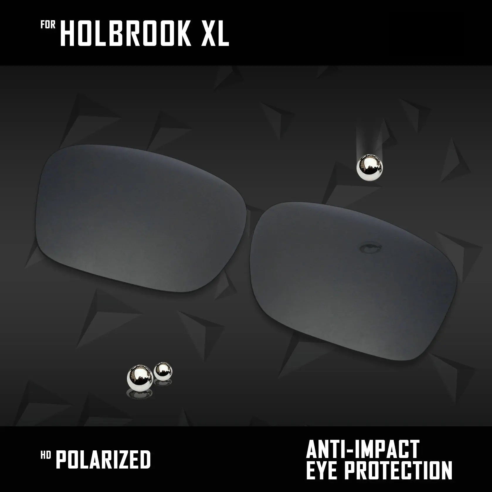 Black OOWLIT Lenses Replacements For Oakley Holbrook XL OO9417 Sunglasses Polarized- Multi Colors - Цвет линз: Black