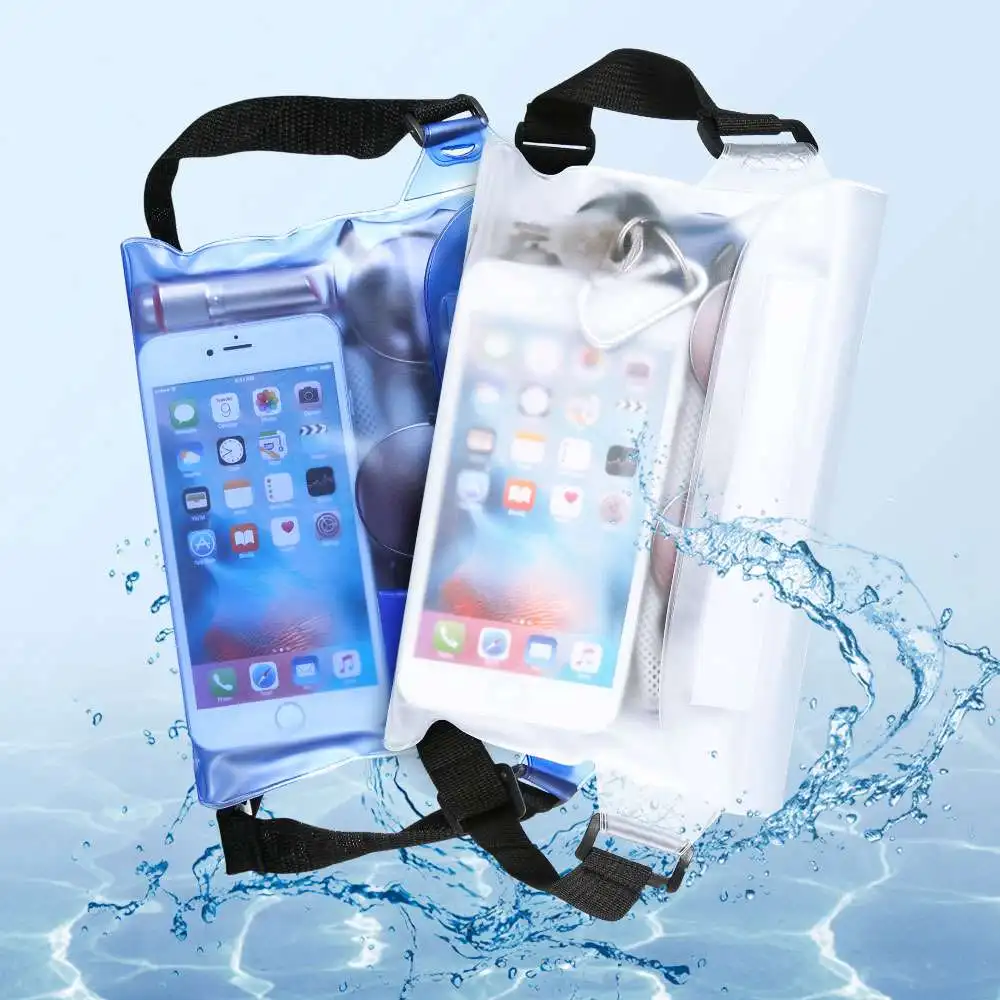 KISSCASE водонепроницаемый чехол для телефона Xiaomi Redmi Note 7 K20 Pro iPhone для подводного плавания дайвинга сумка через плечо на поясе чехлы