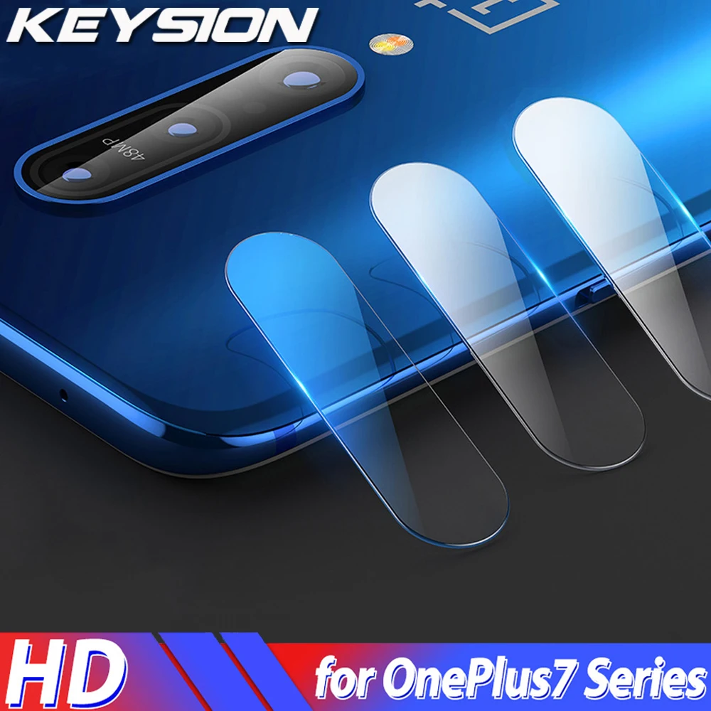 KEYSION Задняя крышка объектива камеры закаленное стекло для Oneplus 7 Pro 6 6T 5T HD