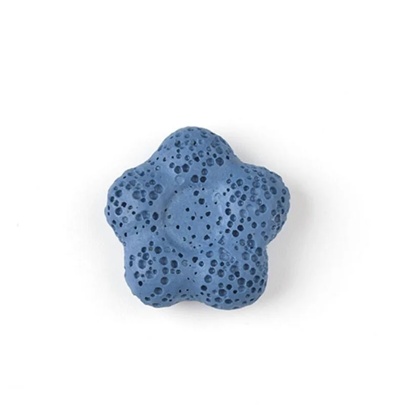 Цветок лава камень бусины DIY эфирное масло искусственное украшение ожерелье |