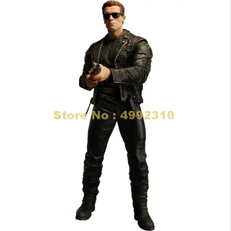 Фильм Терминатор модель фигурку t800 с оружием ПВХ 23 см игрушка|Игровые фигурки и