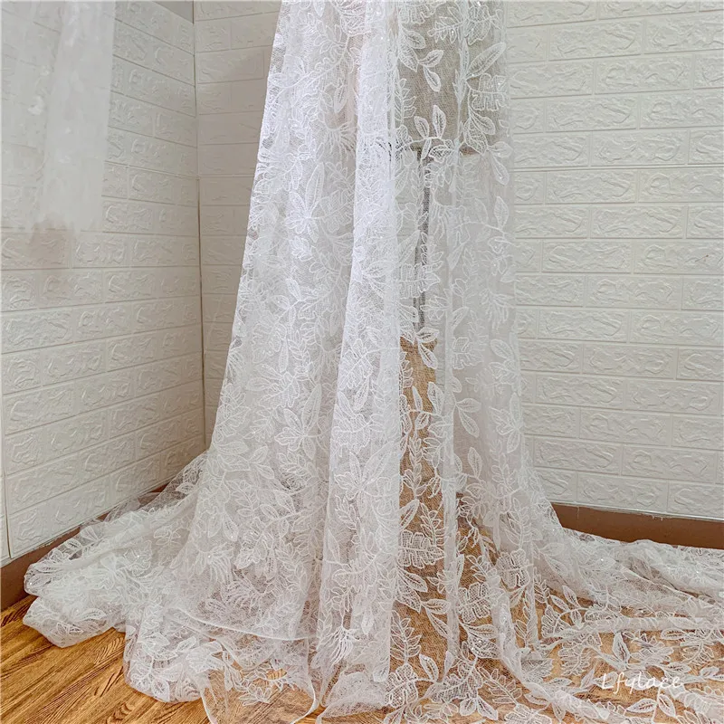 Кружевное платье с блестками ширина 130 см кружевная ткань в африканском стиле