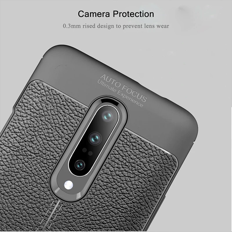Чехол для телефона Oneplus 7 Pro кожаный силиконовый чехол One Plus бампер мягкая задняя