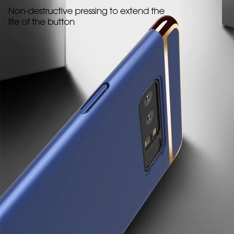 Чехол для телефона Samsung Galaxy S10 S9 S8 Plus Роскошный Матовый Жесткий ударопрочный чехол