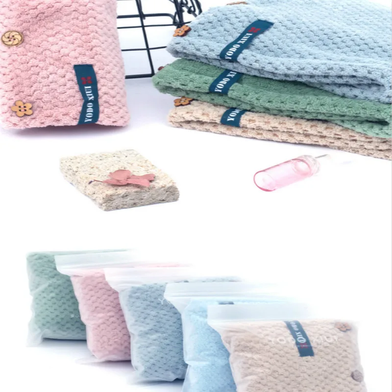 Lady's Magic Quick Dry Hair Towels Lovely Drying Bath Towel Head Wrap Hat Makeup Cosmetics Cap Hari | Дом и сад