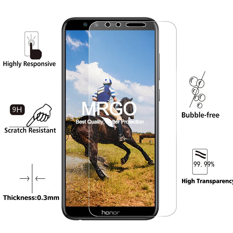 2Pcs Glass for Huawei Honor 10 9 Lite Screen Protector on 9X Pro Protective Tempered Light | Мобильные телефоны и