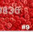 NO 9 Red 100 шт./лот, 11 мм, 14 цветов, кнопки для шитья, объемные кнопки, аксессуары для шитья, пуговицы из смолы, опт(SS-671 - Цвет: NO 9 Red