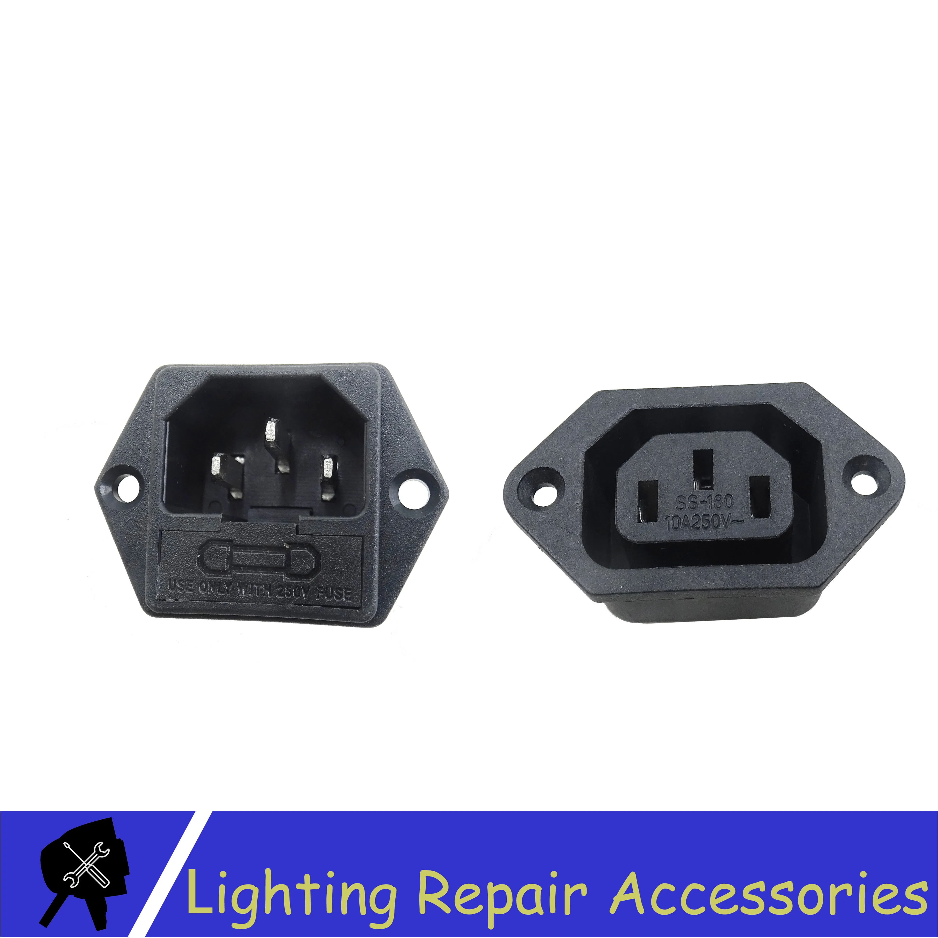 

5sets/pcs Power socket Power male and female for 7x12w 12x12w 7x10w 7x18w led par power input and output and electronics