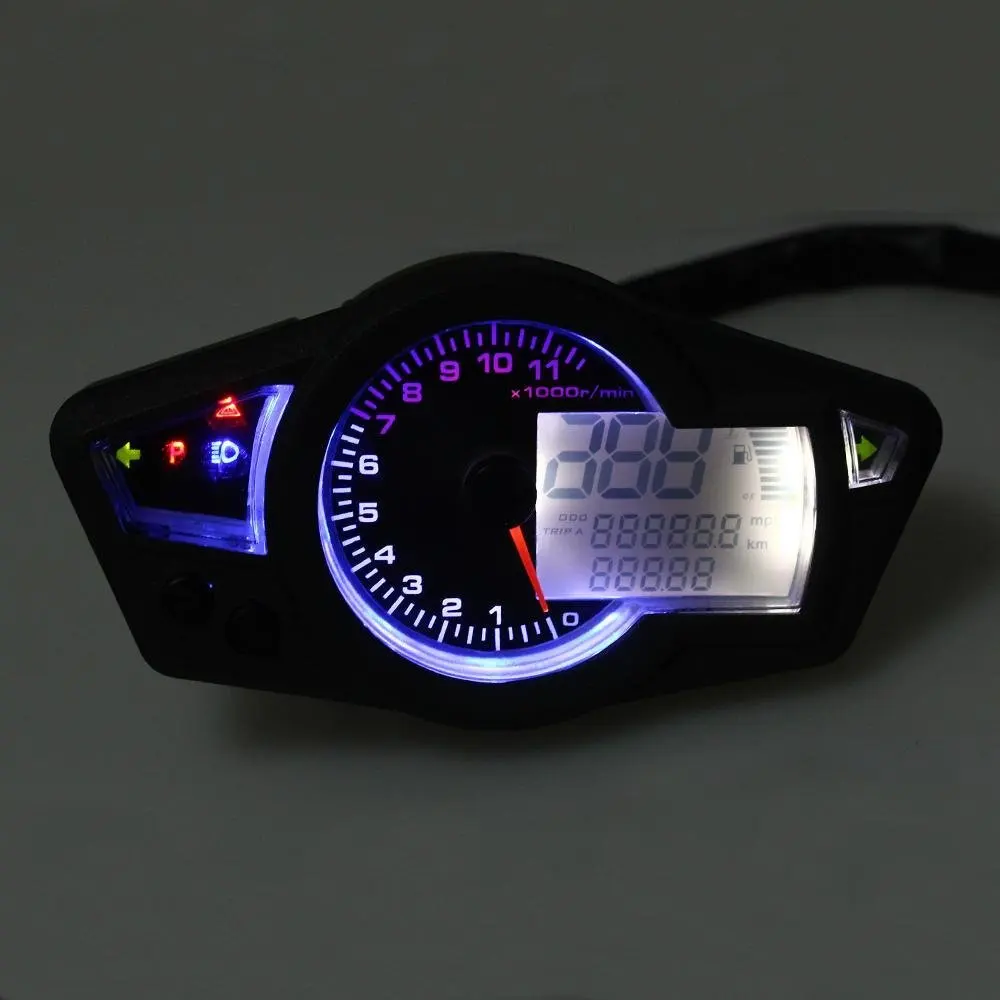 Motorcycle LCD Speedometer Digital Odometer Tachometer Fit for 2&amp4 Cylinders(6.8) | Автомобили и мотоциклы