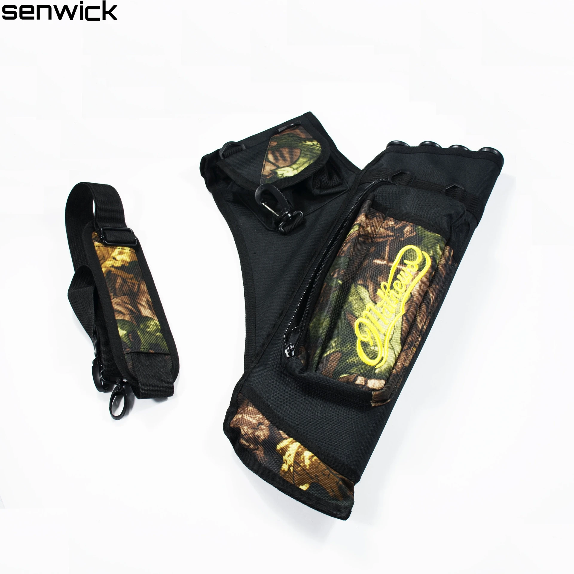 

Новинка, камуфляжная сумка для стрельбы из лука Senwick с 4 трубками, Наплечная Сумка 50*14 см или поясная сумка для переноски, сумки для стрельбы и...