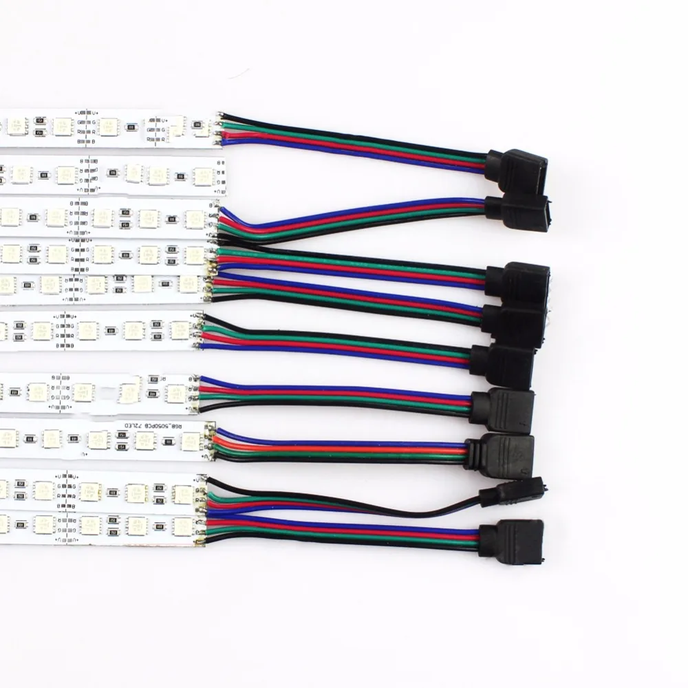 Светодиодная лента 50 шт. 12 в пост. Тока 36 светодиодов см 0 5 м RGB SMD 5050 с алюминиевым