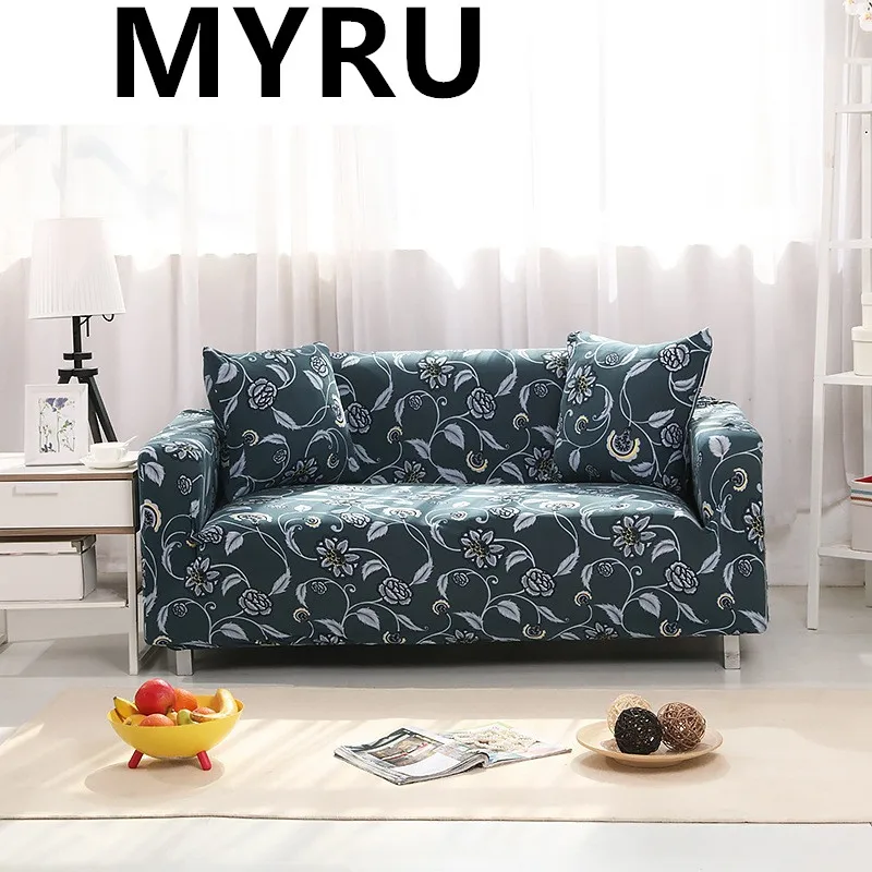 

Floral Modern Sofa Slipcovers Tight Wrap All-inclusive Slip-resistant Elastic Cubre Sofa Towel Corner Sofa Cover Couch Cover