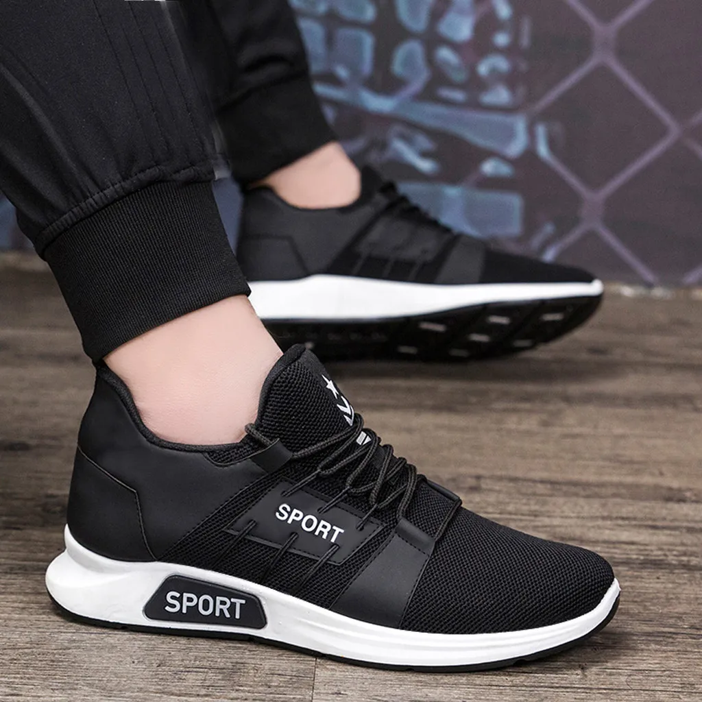Мужская дышащая удобная повседневная обувь модные для мужчин низкого покроя