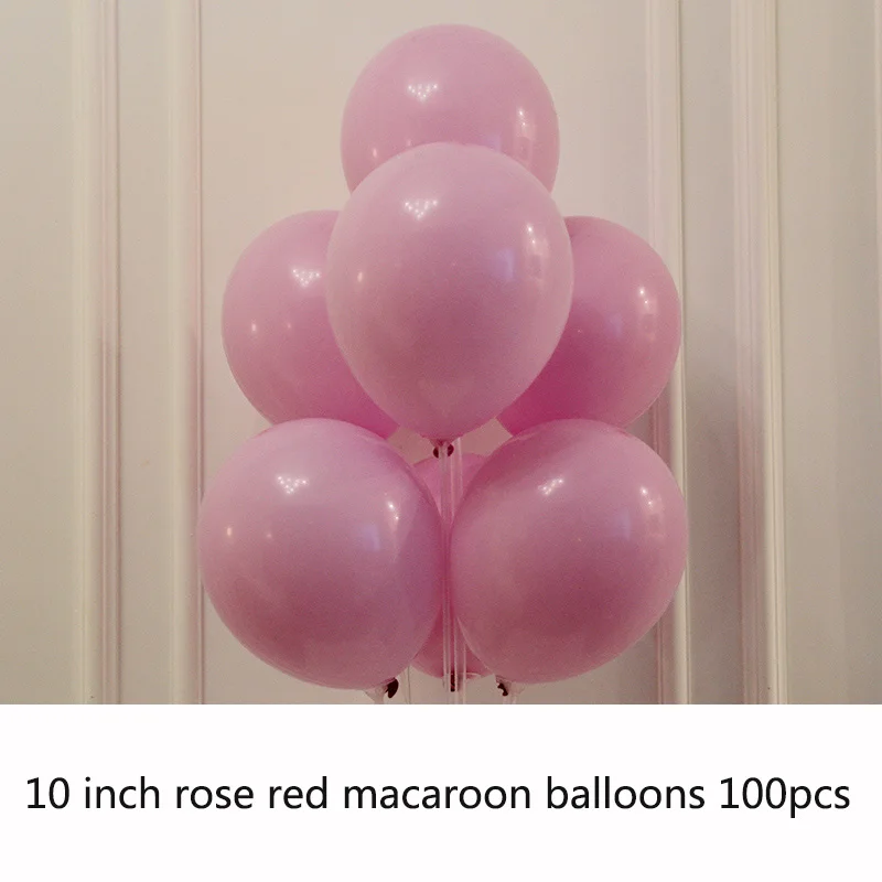 BTRUDI 100 шт 10inch2. 2gmacaroon воздушные шары цепь фон стены Свадьба День святого Валентина украшения день рождения Детские вечерние принадлежности - Цвет: 10