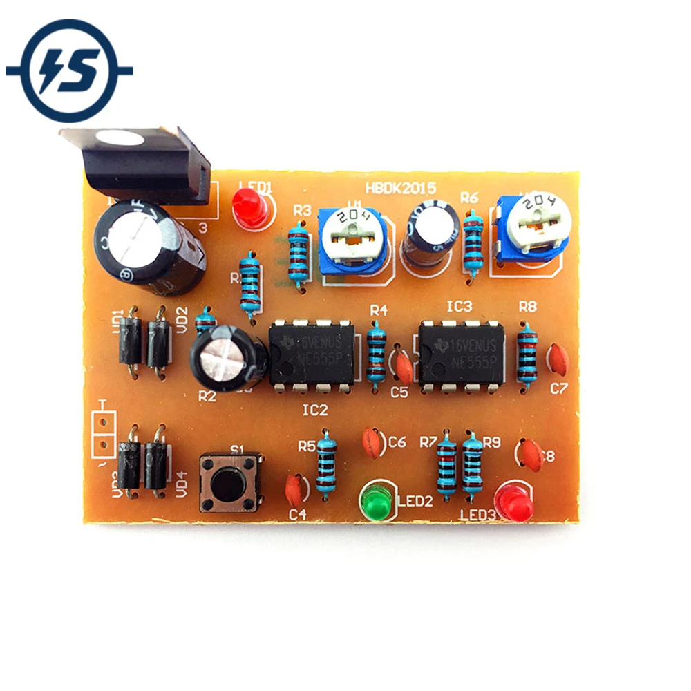DIY Kit DC 15V NE555 триггер цепи электронные компоненты набор