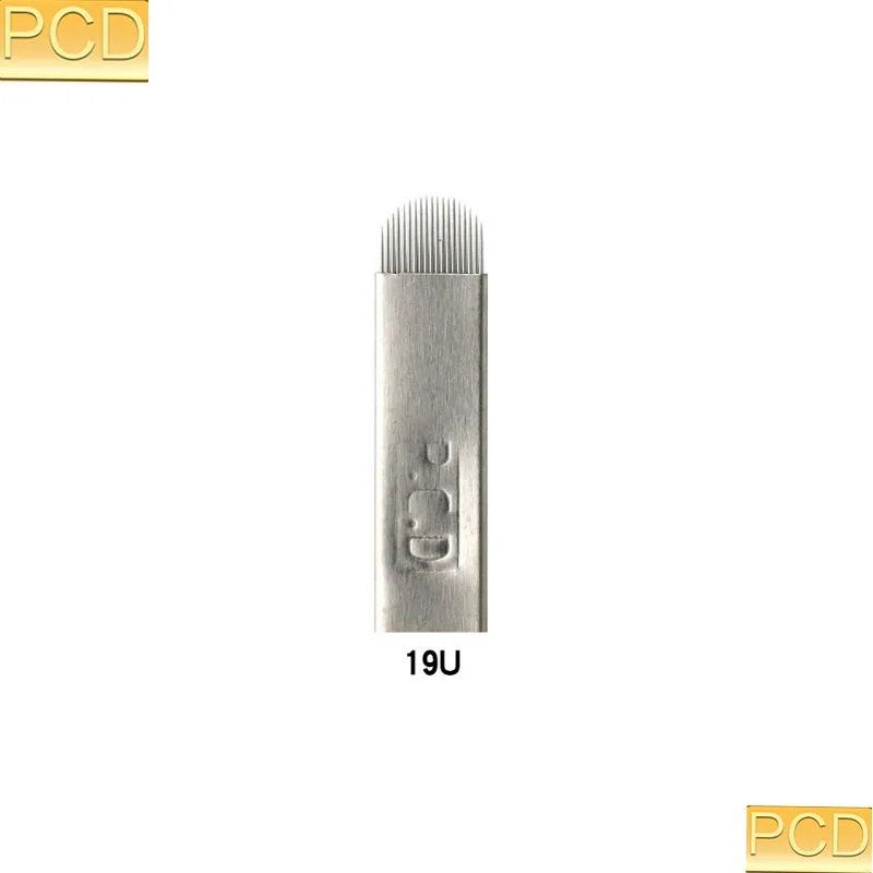 50 шт Lumina 12/14/12u/14u/18u/19u TattooNeedles ручное перманентное косметическое лезвие
