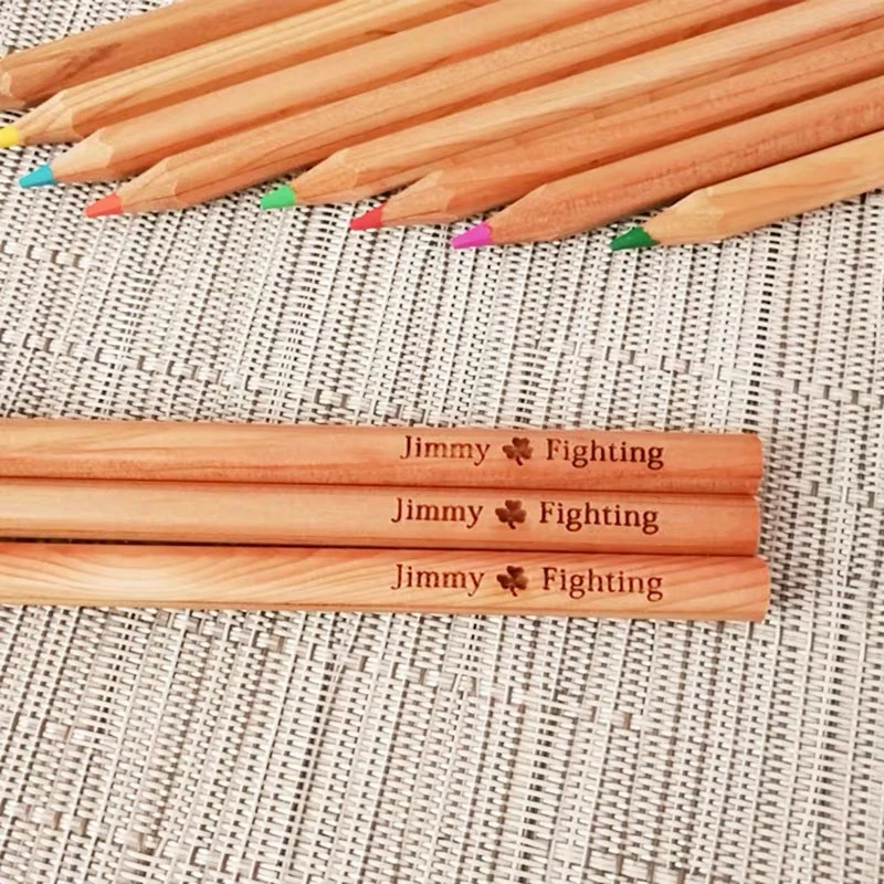 10 шт. ручной работы с именем Дата деревянный карандаш рустикальная Свадьба