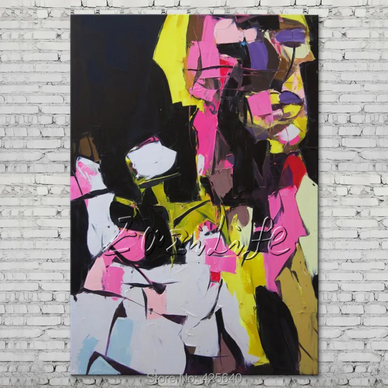 Палитра ножей портрет лица картина маслом персонаж фигура холст ручная роспись