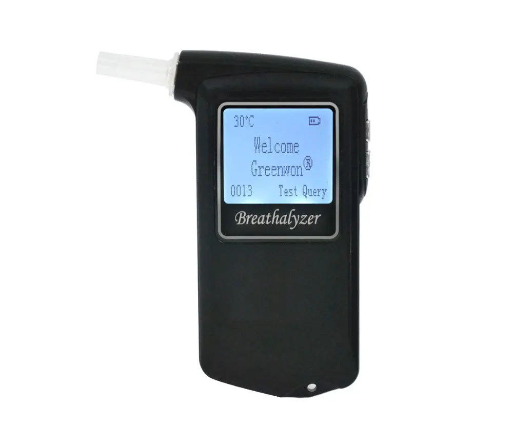 

Newest AT-868F Prefessional Police High Accuracy Digital Breath Alcohol Tester Breathalyzer With 10pcs Mouthpiece Free shipping