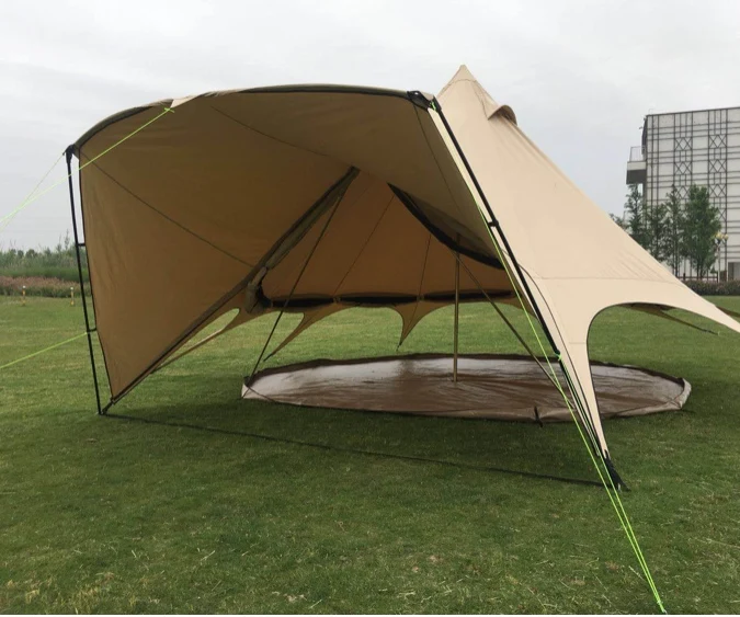 Роскошная двухслойная холщовая Водонепроницаемая Гламурная палатка|beach umbrella