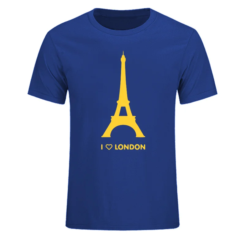 Новая летняя футболка с надписью I Love London Забавный романтический дизайн