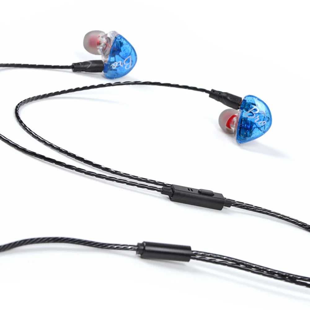 NICEHCK Bro наушники-вкладыши 1BA+ 1DD гибридные наушники HIFI DJ спортивные наушники для бега гарнитура вкладыши съемный отсоединяющийся кабель MMCX
