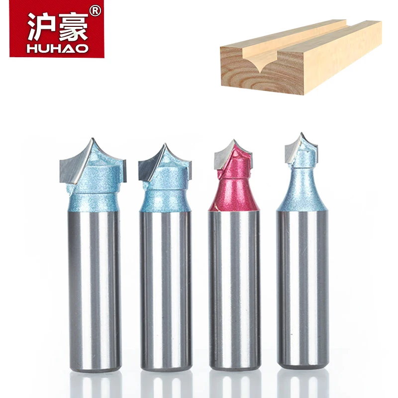 HUHAO 1 шт. 1/4 &quot1/2&quot хвостовик резак для дерева двойной фреза отделки кромки