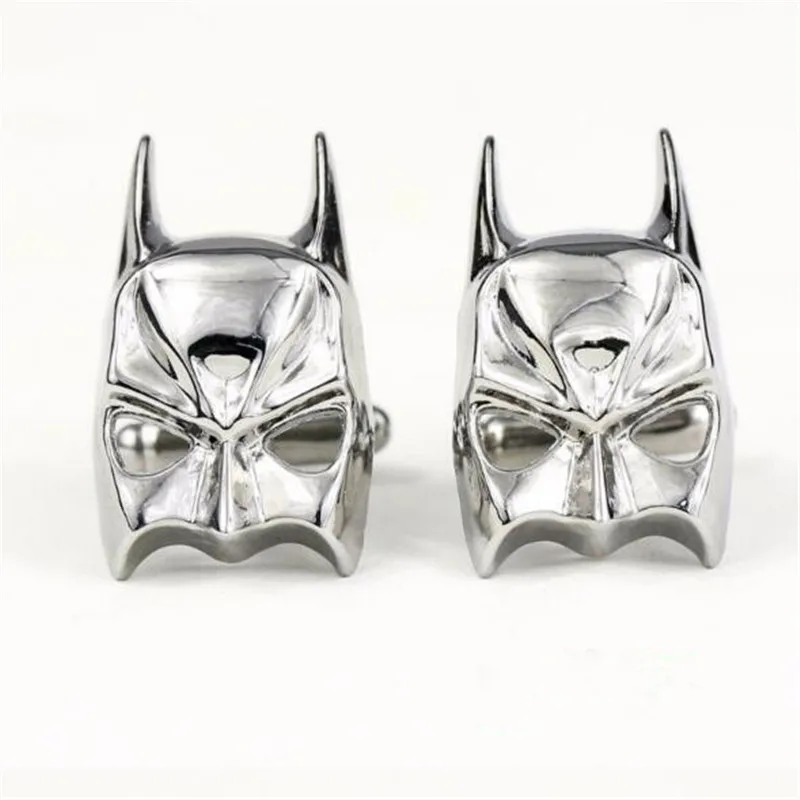 silver batman The Avengers Eendgame запонки Тор молот Капитан Америка Бэтмен запонка ссылка французская рубашка рукава манжеты пуговицы мужские свадебные подарки - Окраска металла: silver batman