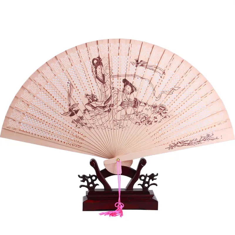 Ручной вентилятор ручной работы в китайском стиле подарок для рукоделия