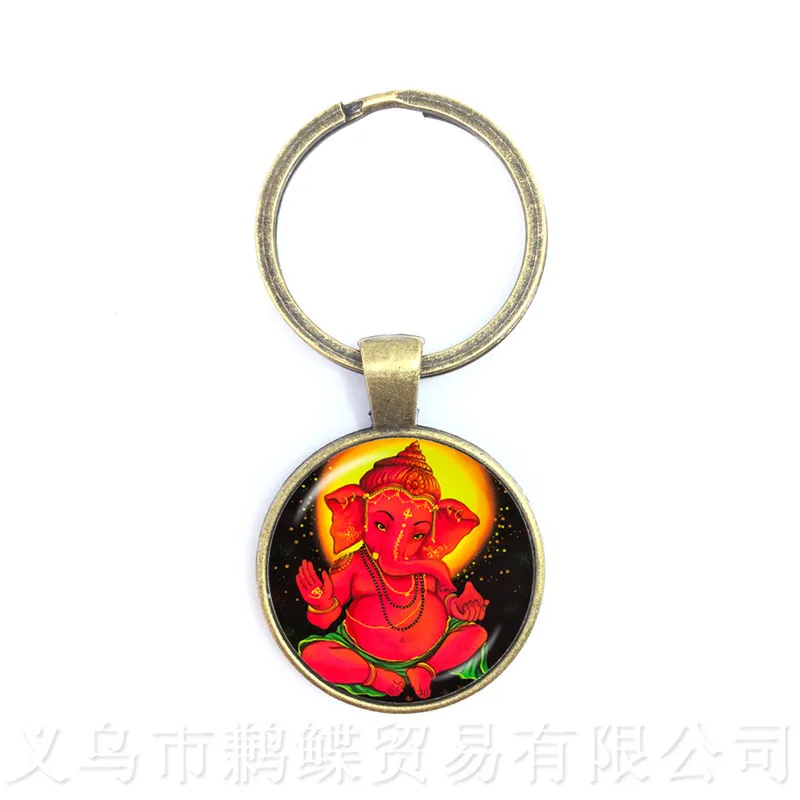 Прямая доставка Статуэтка Ганеша индуистской Ганапати Винаяка Бог брелки для
