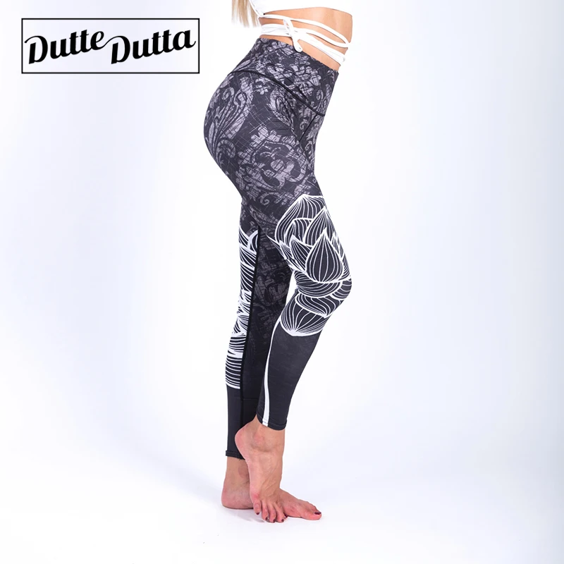 Women's Print Sportswear Woman Gym Sports Wear For Fitness Leggings Tights Leggins Sport Women Floral Female Yoga Pants Leggin | Спорт и