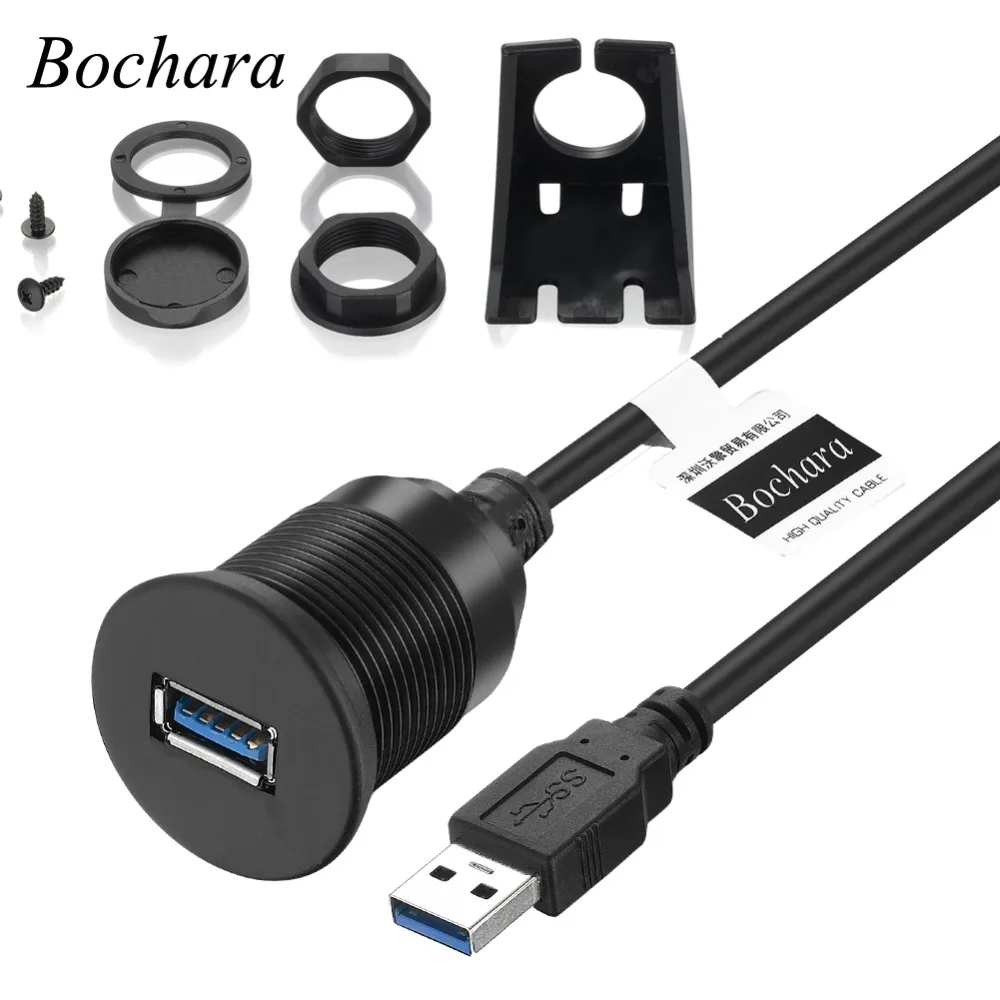 Bochara USB 3 0 &quotпапа&quot в &quotМама&quot Женский удлинитель с панель скрытого монтажа для