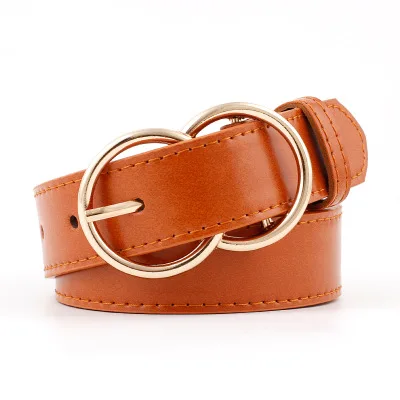 2812-Brown 42 стиля, женский ремень из искусственной кожи, Змеиный леопард, двойная пряжка, женский ремень, дизайнерский ремень для платья,, cinturones para mujer - Цвет: 2812-Brown