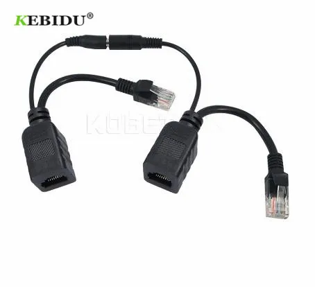 1 пара сетевой адаптер kebidu Power Over Ethernet POE коммутационный кабель разделитель RJ45 Poe