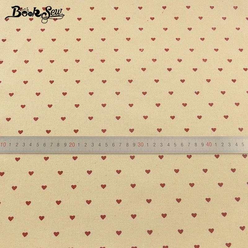 Booksew Текстиль для дома из хлопка и льна Ткань любящее сердце узор Вышивание
