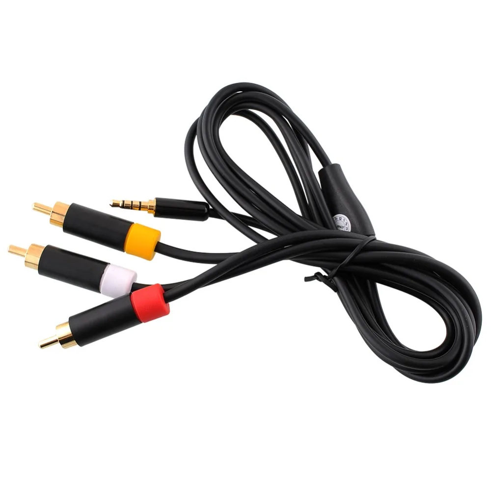 100 шт./лот оптовая продажа композитный аудио-и видеокабель AV линейный адаптер RCA