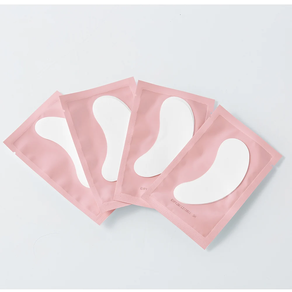 Pink Yelix кругов под глазами колодки 50/100/200 PCS наращивание ресниц патчи натуральный гидрогель расходные материалы для наращивания ресниц огромной палитры профессиональных - Цвет: Pink