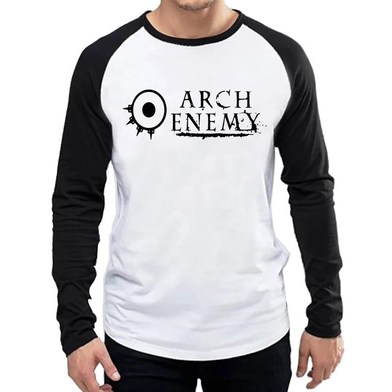 3 Футболка с длинным рукавом Arch Enemy Модная белая мужская футболка с логотипом Arch Enemy майки футболки с длинным рукавом - Цвет: 3