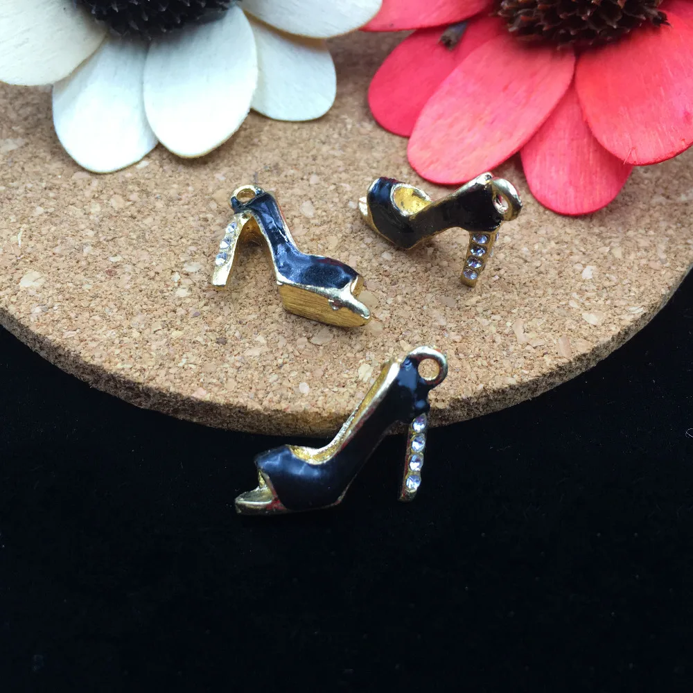 Модные украшения Стразы 10 шт. подвески сделай сам на высоких каблуках с открытым