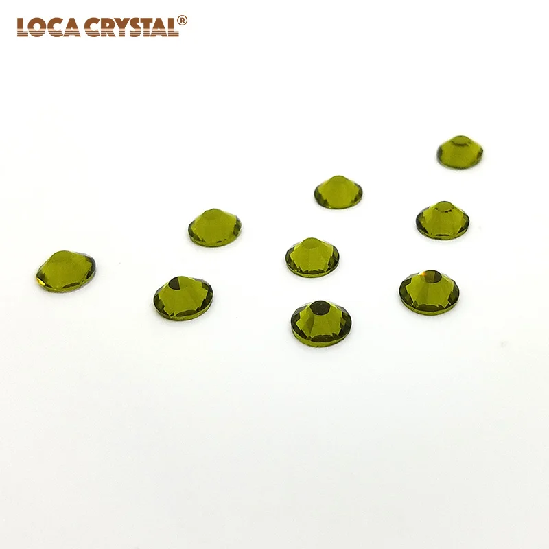 Olivine цветные бриллианты корейские свободные плоские стразы бусины LOCACRYSTAL|flatback
