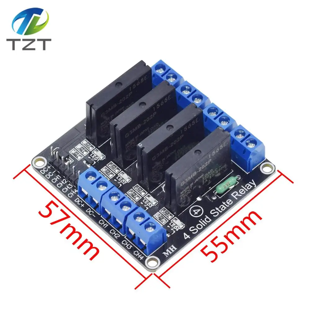 TZT 5V реле 1 2 4 8 каналов OMRON SSR Высокий Низкий уровень твердотельный релейный модуль