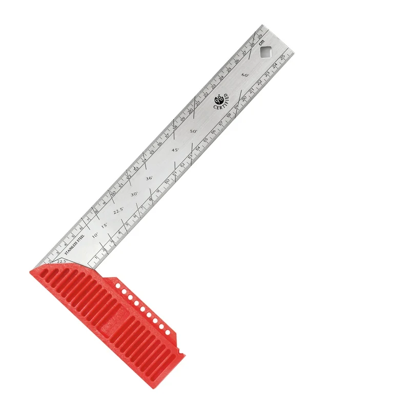 

KAPRO Multi Function Rectangular ruler Woodworking square 90 degree stainless steel thickened Ruler tool