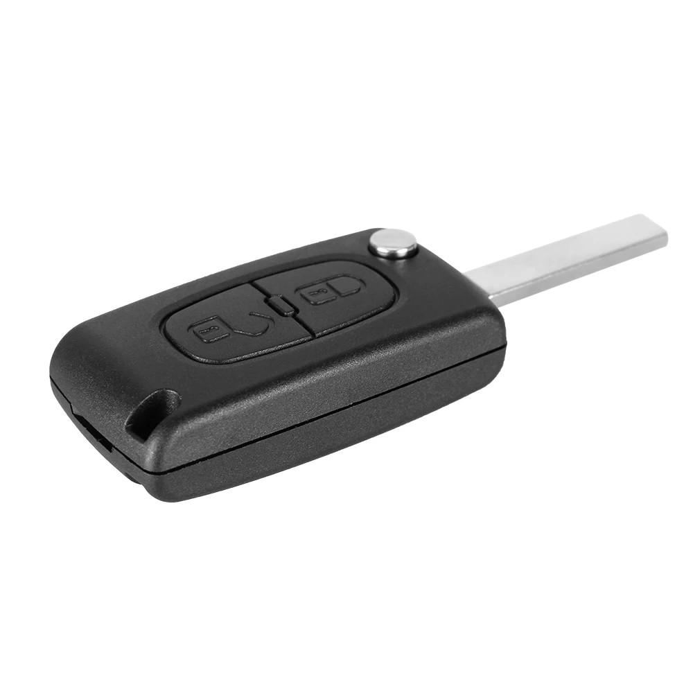 KEYYOU для Peugeot 207 307 308 407 807 433 МГц ID46 чип VA2 Blade CE0536 2 кнопки откидной Складной