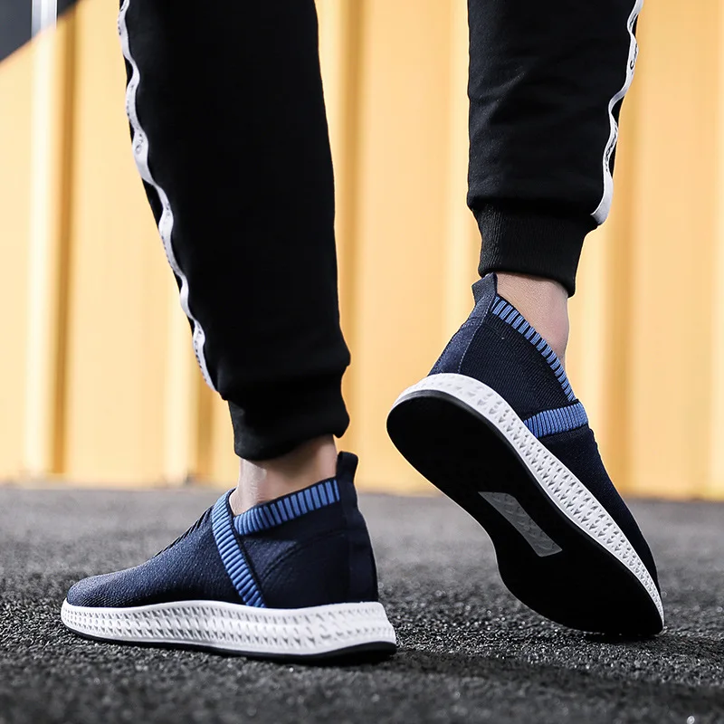 2019 сезон: весна-лето новый для мужчин сетчатая повседневная обувь дышащая низкая