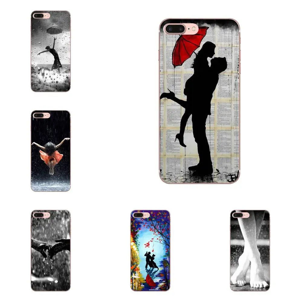 Soft TPU Capa Case Dance In The Rain For Xiaomi Redmi Note 2 3 3S 4 4A 4X 5 5A 6 6A Pro Plus | Мобильные телефоны и