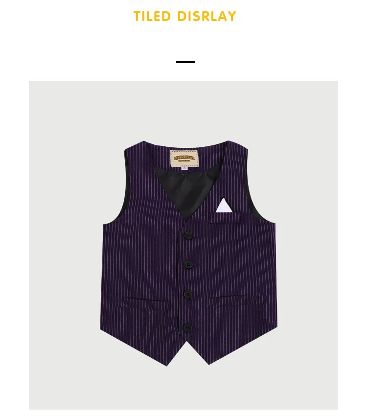 Официальный костюм для мальчиков детский летний комплект из жилета + шортов