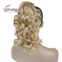 strongbeauty 12 curly synthetic clip in claw ponytail hair extension synthetic hairpiece 125g with a jawclaw clip