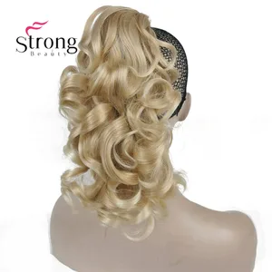 Накладной синтетический шиньон StrongBeauty, 12 дюймов, 125 г, с зажимом