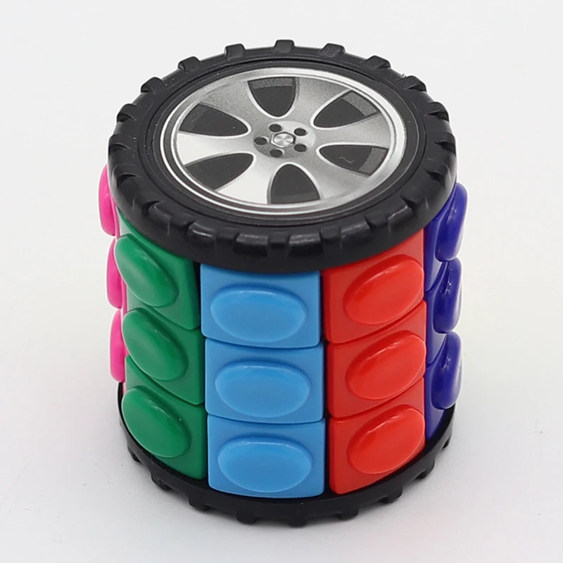 New 3D Rotate Slide Babylon Tower Stress Cube Puzzle Toy Kids Adult Color Cylinder Sliding Sensory Gift | Игрушки и хобби