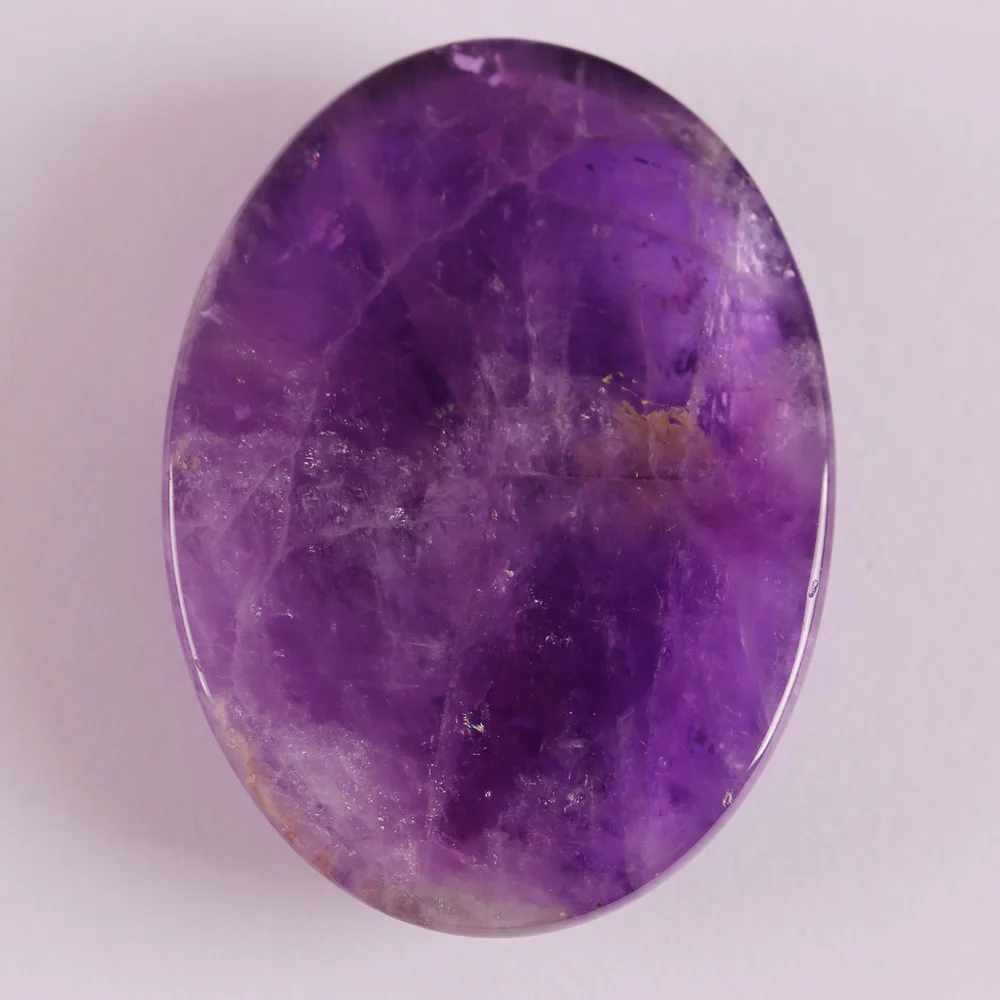 40x30MM Natural Purple Crystal Stone Oval Cabochon CAB Jewelry For Woman Gift Making 1PCS H100 | Украшения и аксессуары